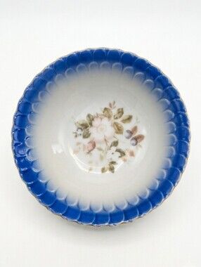 Pre-War Nippon Yoko Boeki – Porcelain Scalloped Bowl Gold Trim Japanese Antique